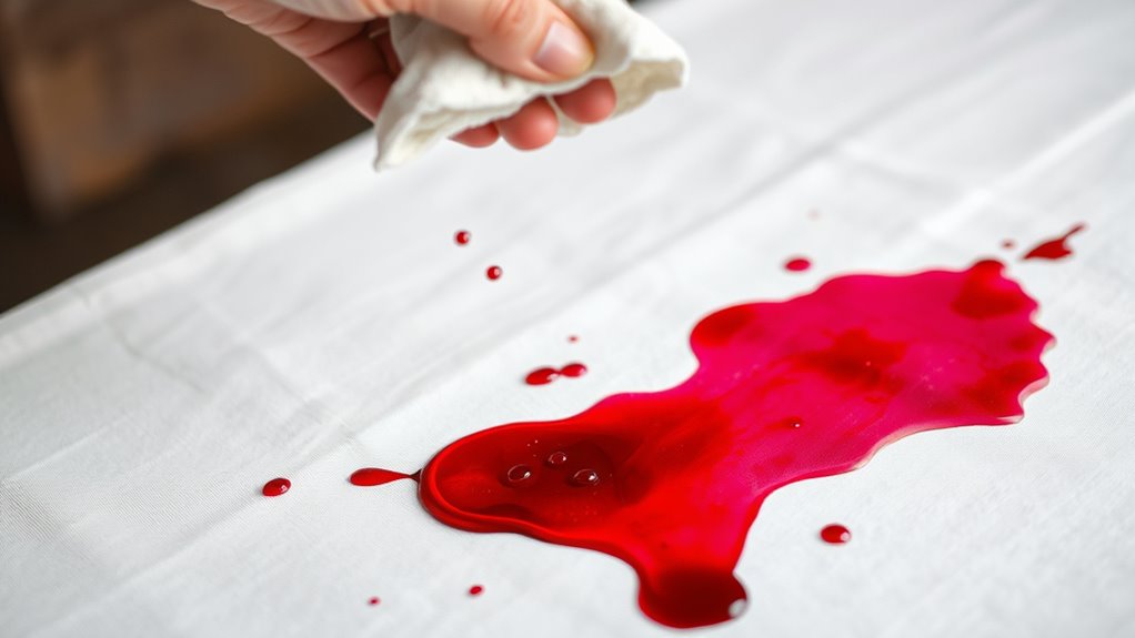 act quickly save clothes