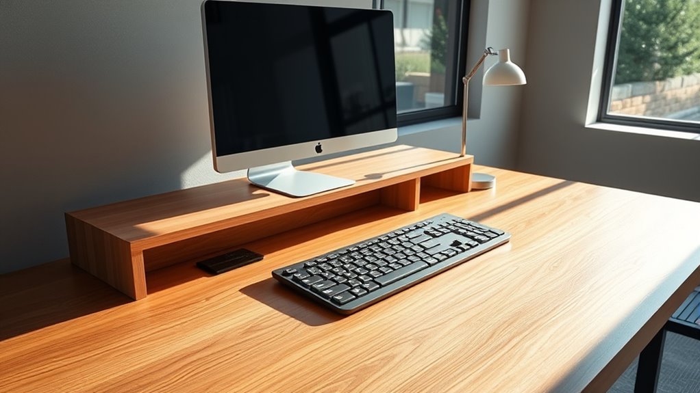 adjust desk depth for comfort