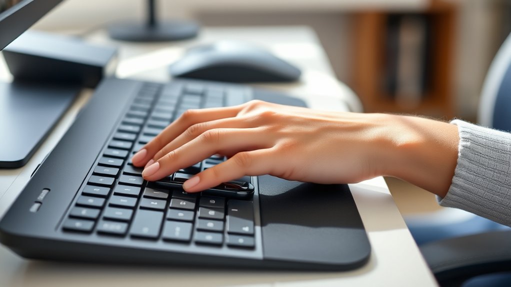 adjust workspace for wrist ergonomics