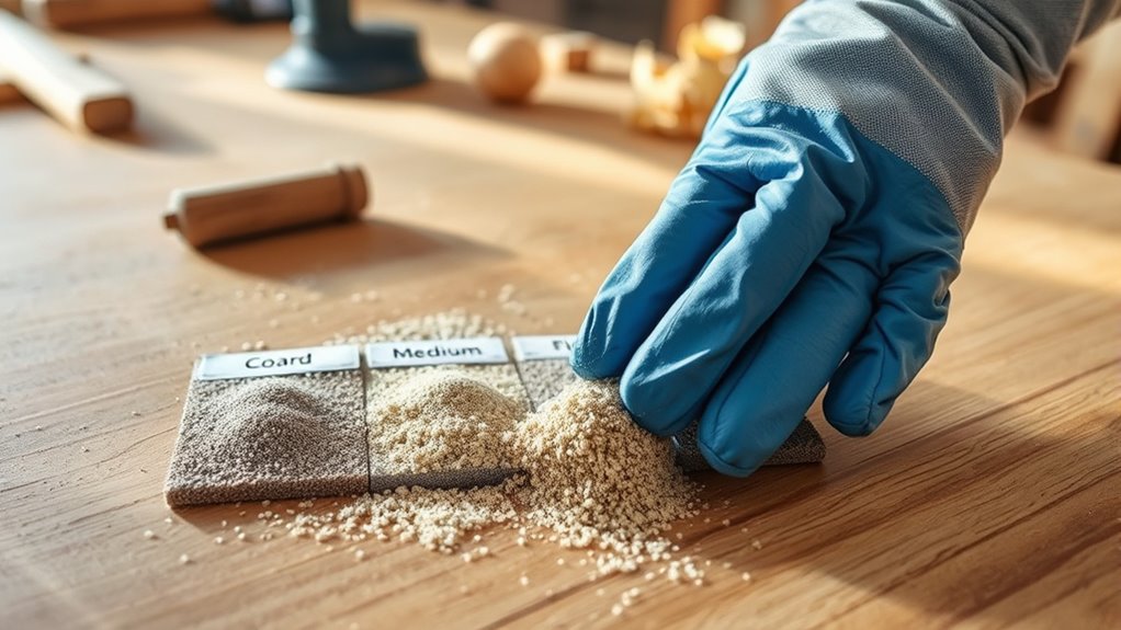 choose appropriate grit progression