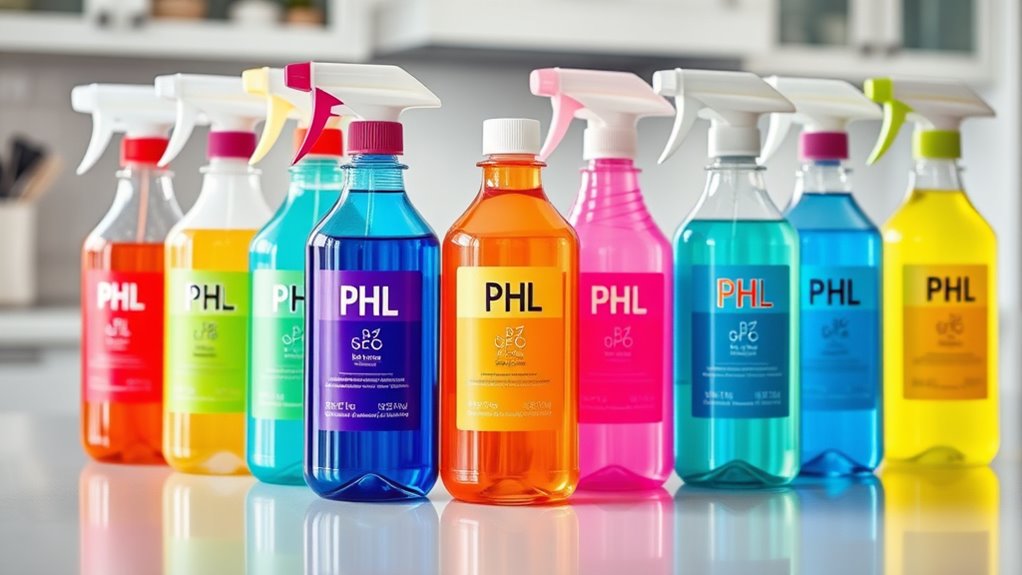 cleaning product ph ranges