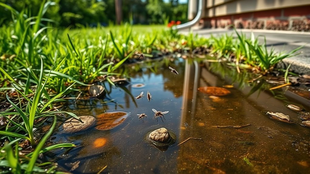 fix yard drainage problems