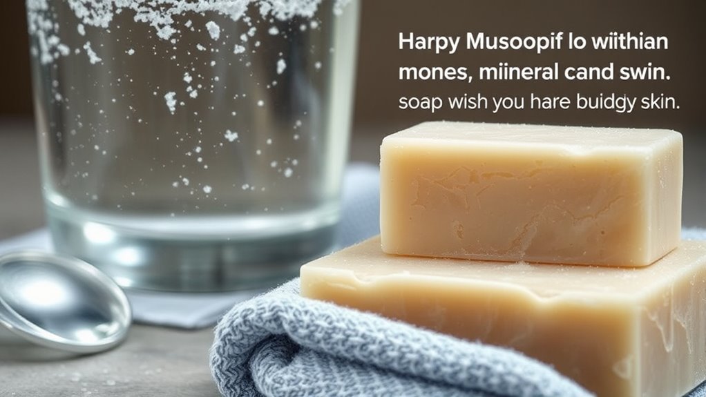 hard water causes soap residue