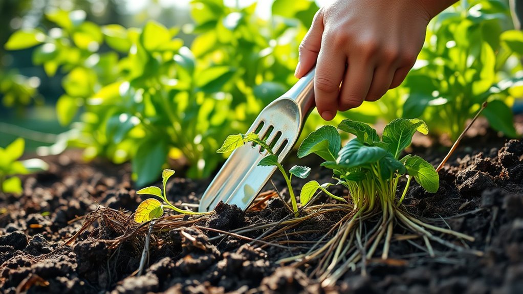manual weed removal techniques