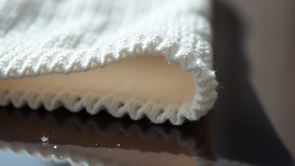 microfiber fibers trap dirt
