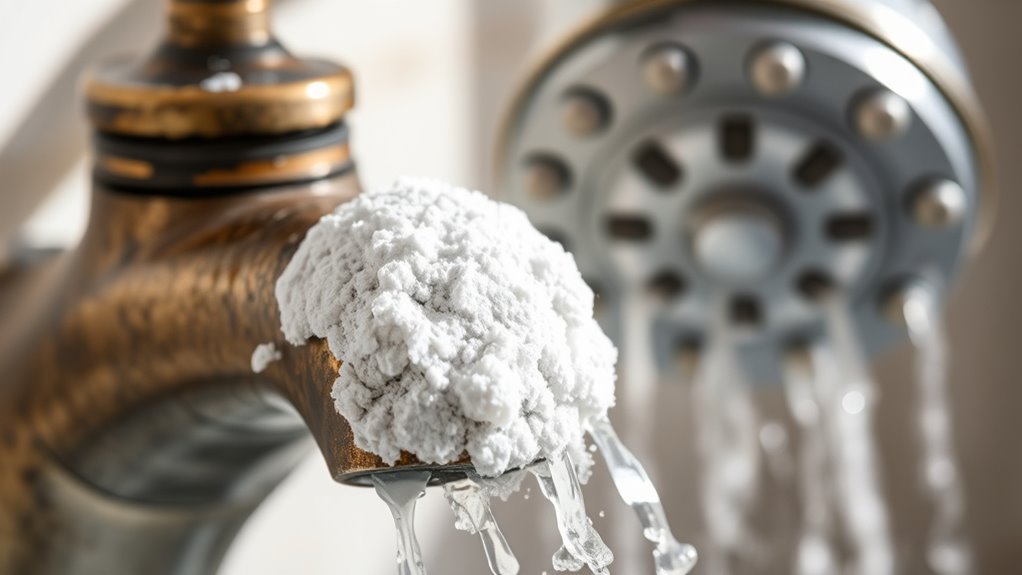 mineral buildup damages plumbing