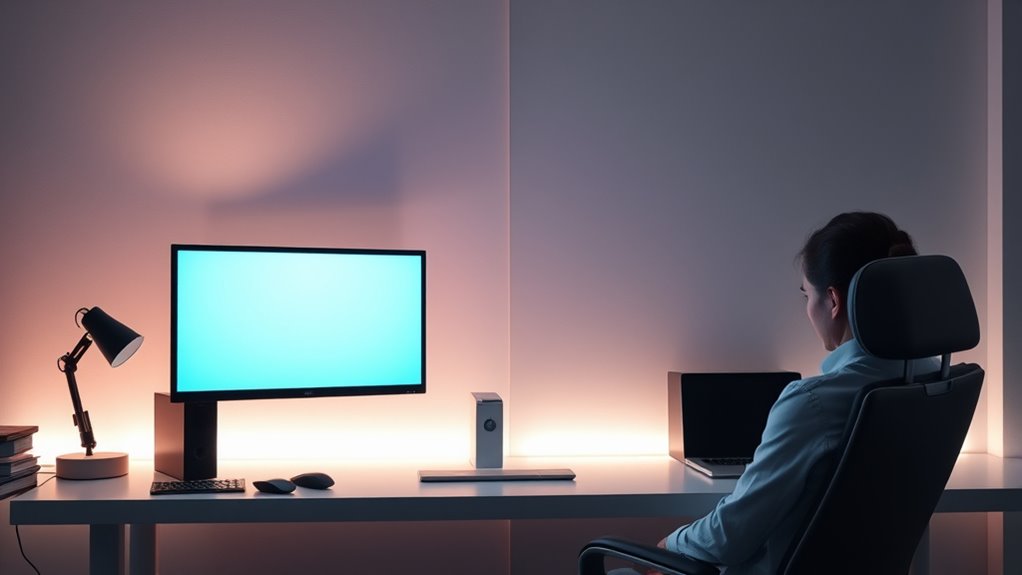 monitor height causes discomfort