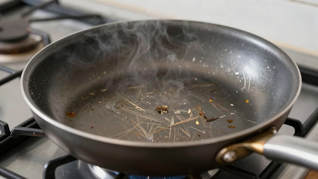 nonstick pan sticking issue