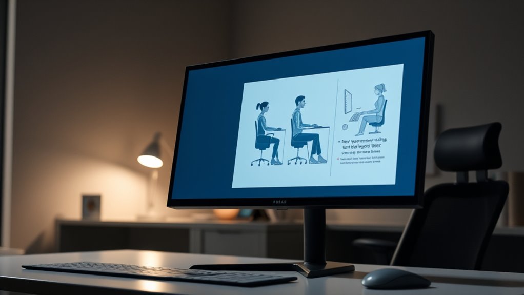 optimal monitor ergonomic setup