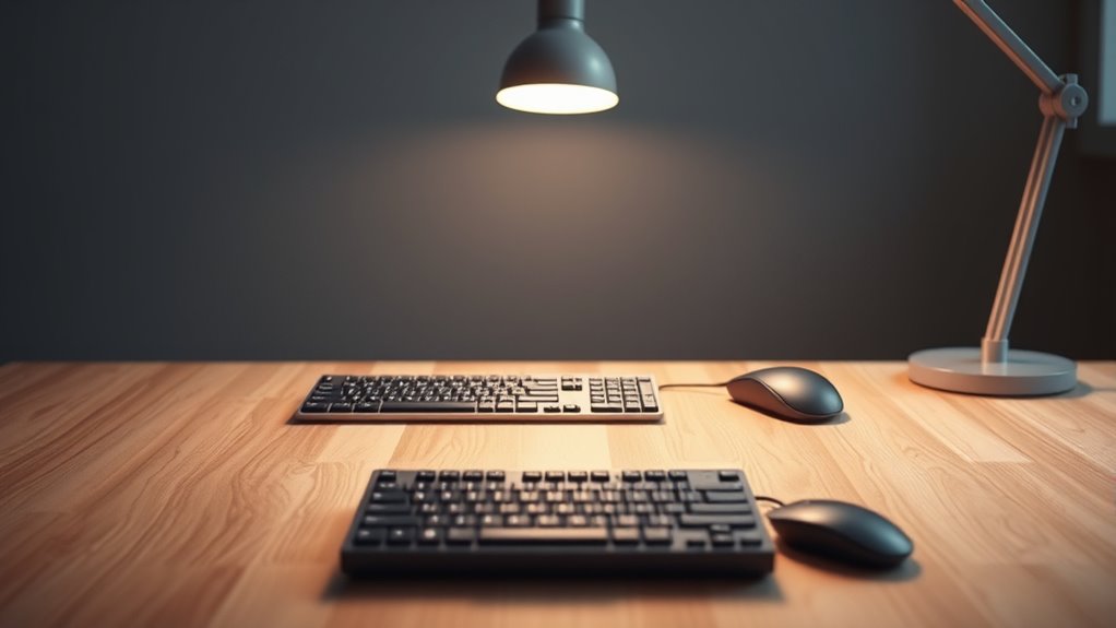 optimize desk depth for comfort