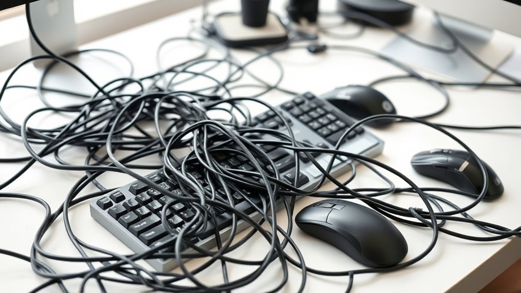 organized cables improve comfort