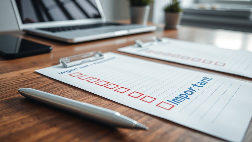 prioritize important over urgent