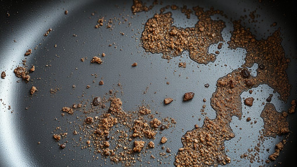 residue buildup reduces nonstick effectiveness