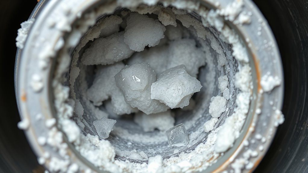 scale buildup reduces water flow