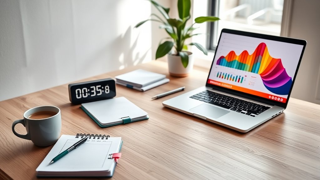 structured work with breaks