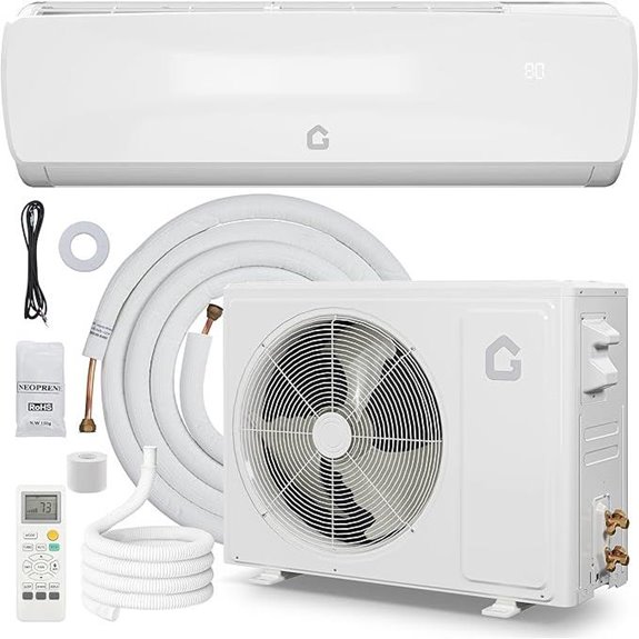 12,000 BTU Ductless Mini Split AC/Heat Pump