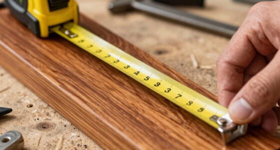 use tape for accurate cuts