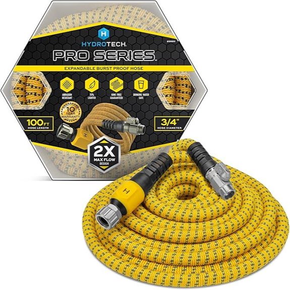 HydroTech 100 ft Expandable Garden Hose with No-Kink