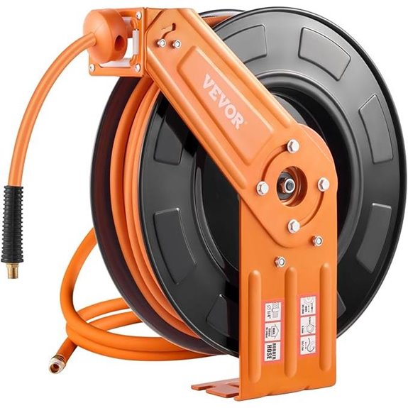 VEVOR 100ft Retractable Rubber Air Hose Reel