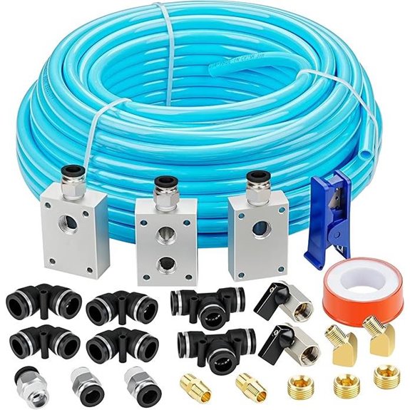 Compressed Air Piping System & Line Kit 100ft TPEE Tubing