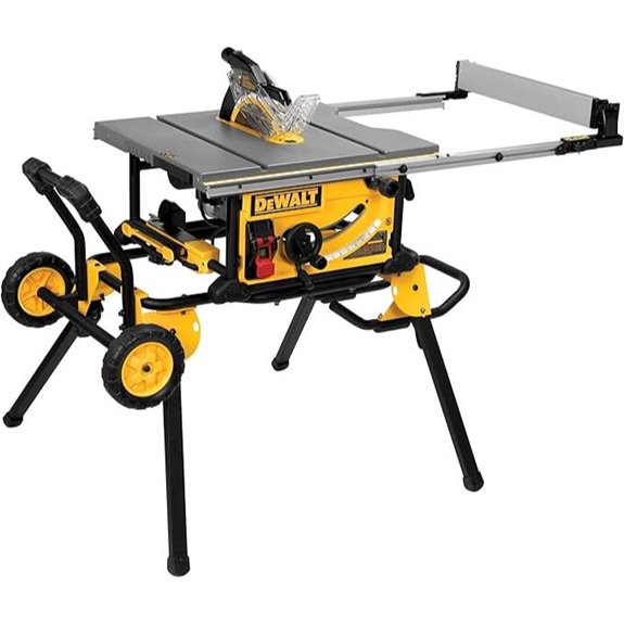 DEWALT 10-Inch Table Saw with Rolling Stand