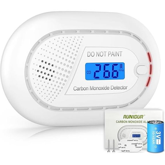 Carbon Monoxide Detector with 10-Year Battery (1 Pack)