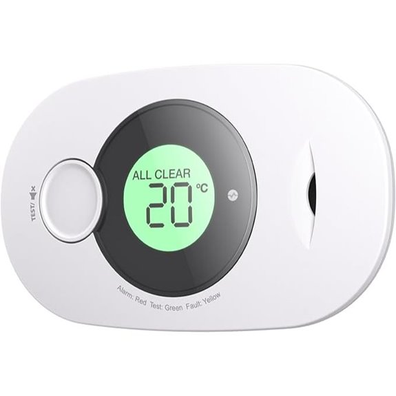 Jemay 10-Year Carbon Monoxide Detector with LCD