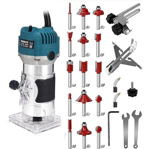 110V Wood Router Kit with Bits and Guides