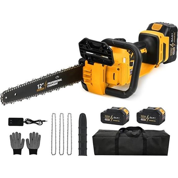 12-Inch Cordless Electric Chainsaw with Battery