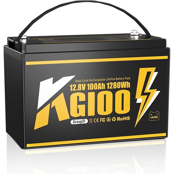 12V 100Ah LiFePO4 Marine Battery with BMS