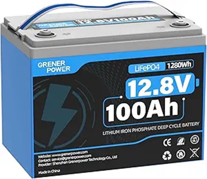 12V 100Ah LiFePO4 Battery for RVs and Off-Grid