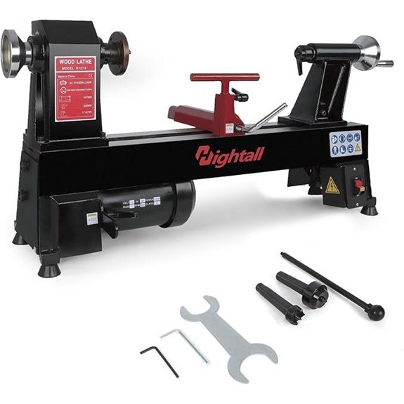 Wood Lathe Machine 12x18 inch 550W 5-Speed