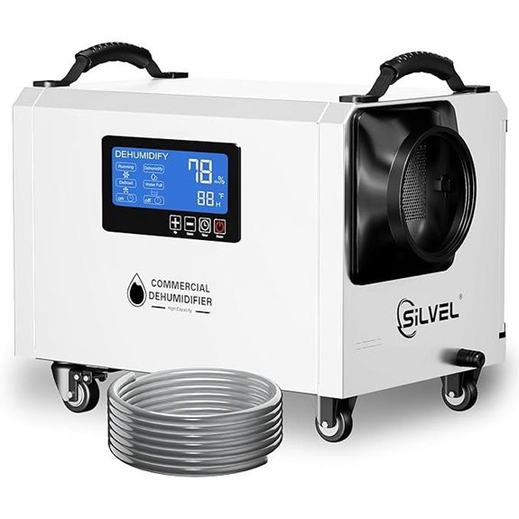 Silvel 145 Pint Commercial Dehumidifier with Drain