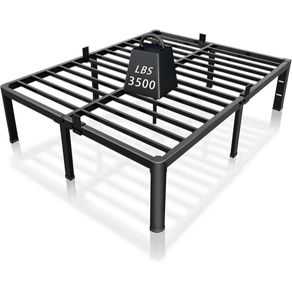 ROIL 14-inch Metal Queen Bed Frame with Headboard