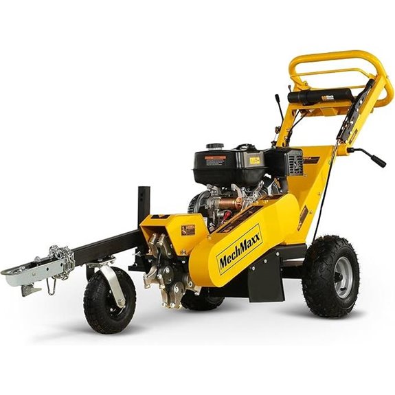 15-inch Gas Stump Grinder with Tow Bar and Alloy Teeth