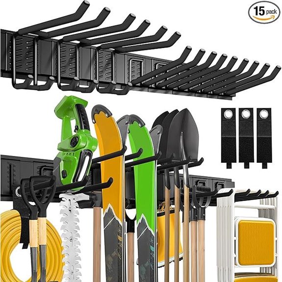Garage Wall Organizer 15-Pack for Tools and Storage