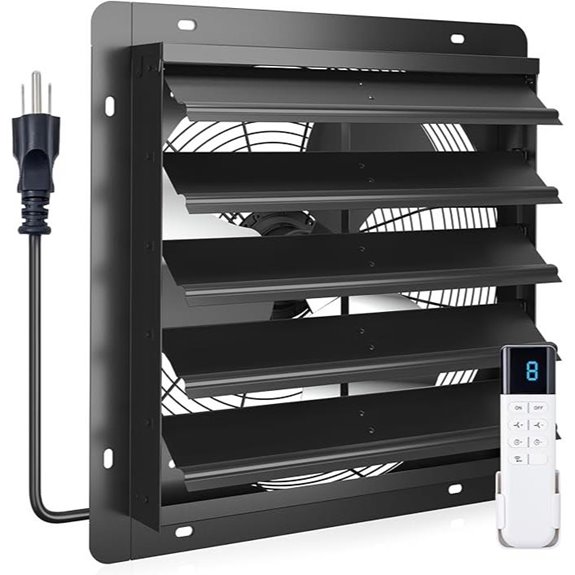 addlon 16 Wall Mount Exhaust Fan with Remote