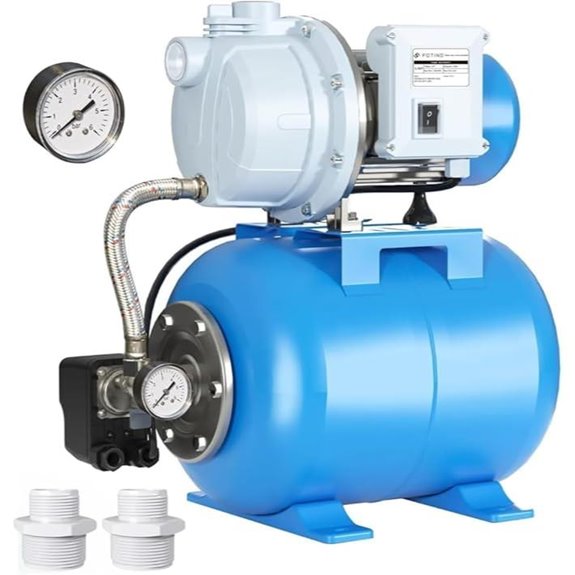 FOTING 1.5HP Shallow Well Pump with Pressure Tank