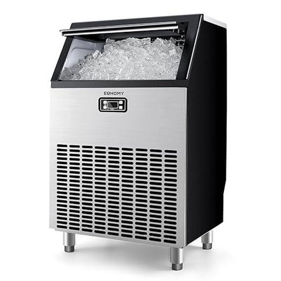 EUHOMY 200lbs Commercial Ice Maker with Storage