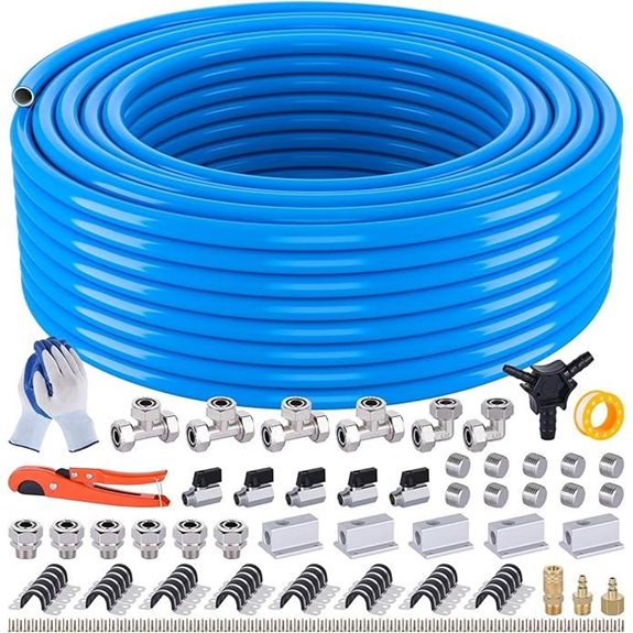 Compressed Air Line Kit 200FT 3/4 Inch HDPE Aluminum