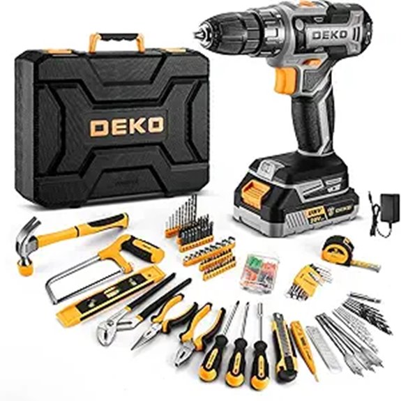 20V Cordless Drill Kit with Battery and Toolbox