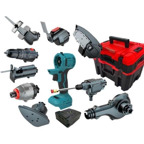 Cordless 20V 10-in-1 Power Tool Set with Batteries