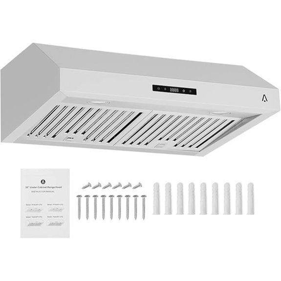 30-Inch Stainless Steel Range Hood with 400 CFM