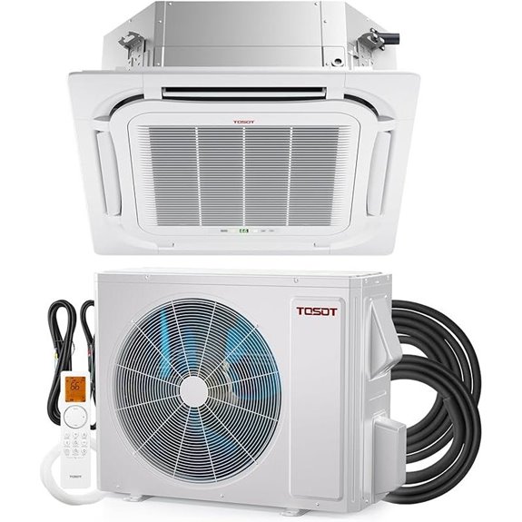 TOSOT 34,000 BTU 21 SEER2 Ceiling Cassette AC