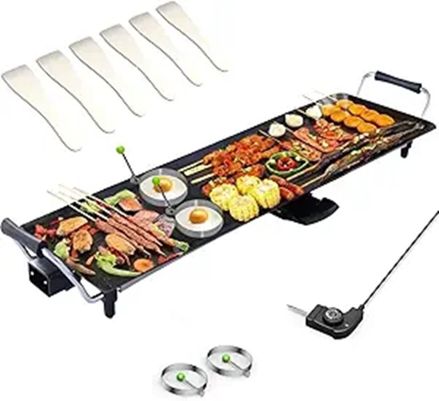 SIMOE 36-Inch Electric Griddle with Adjustable Temperature