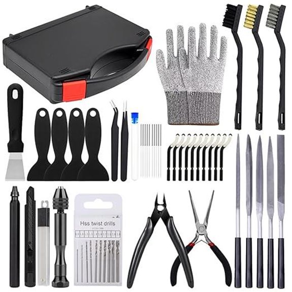 3D Printer Tool Kit with Deburring and Finishing Tools