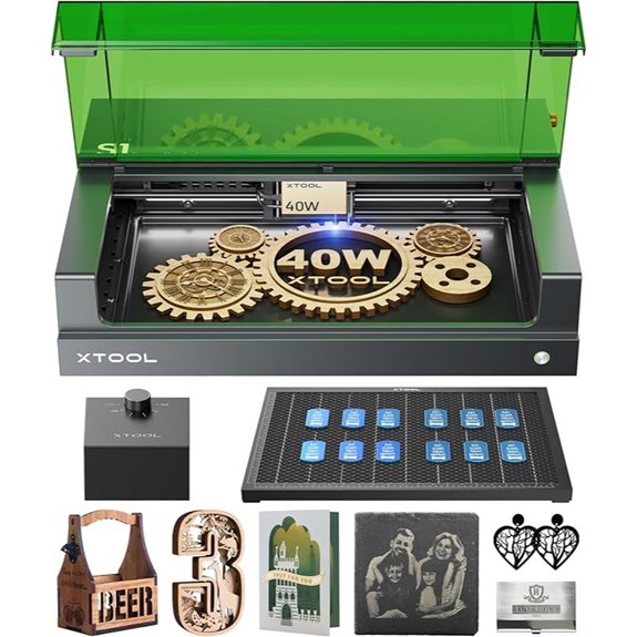 xTool S1 40W Laser Engraver & Cutter Basic Bundle