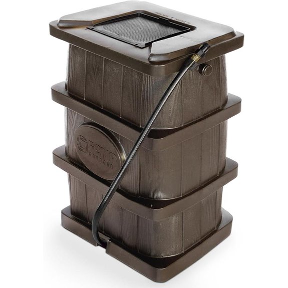 FCMP 45-Gallon Wooden Rainwater Collecting Barrel