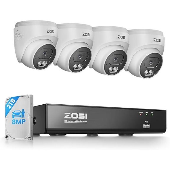 ZOSI 4K 8MP 8CH NVR Security Camera System