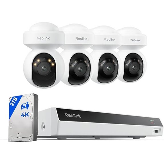 Reolink 4K Security Camera System with PT Auto-Tracking